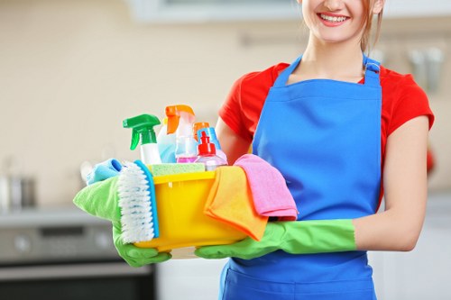 Professional carpet cleaning in Barnet with deep cleaning equipment