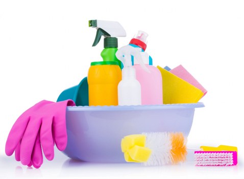 Protective PPE used during professional carpet cleaning