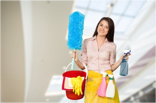 Cleaning supplies and spotless office space in Barnet