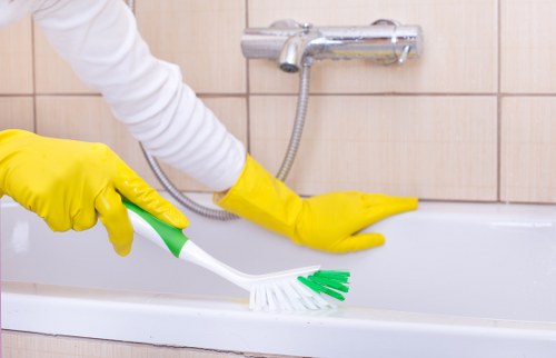 Barnet carpet cleaners reviewing health and safety procedures during a job